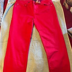 Red, celebrity pink jeans. 15 in juniors women
